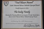 Framed Trail Blazer Family Awards
