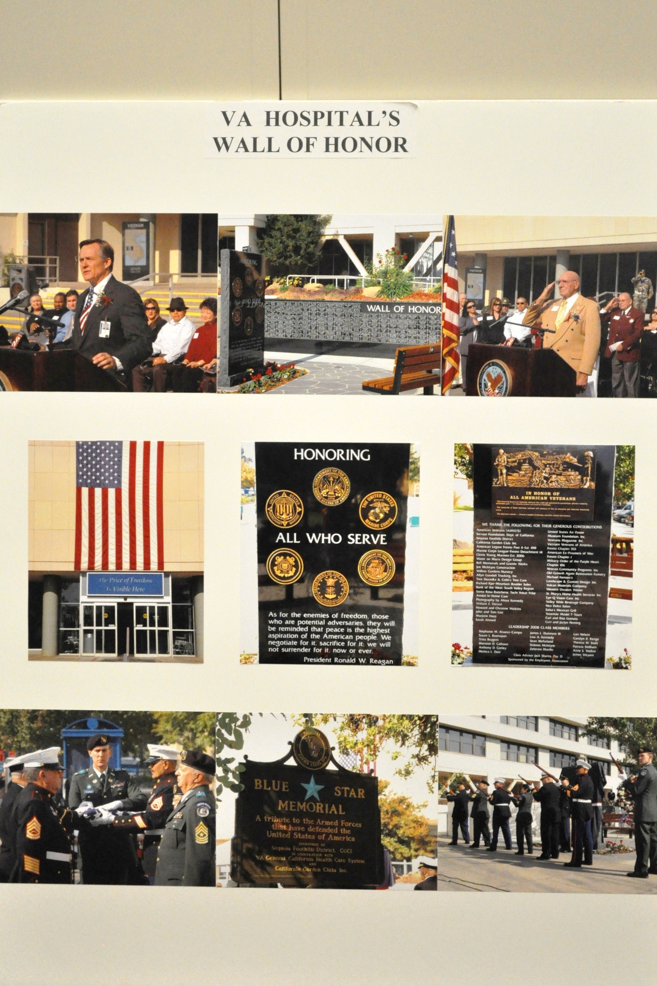 VA Hospital's Wall of Honor.JPG