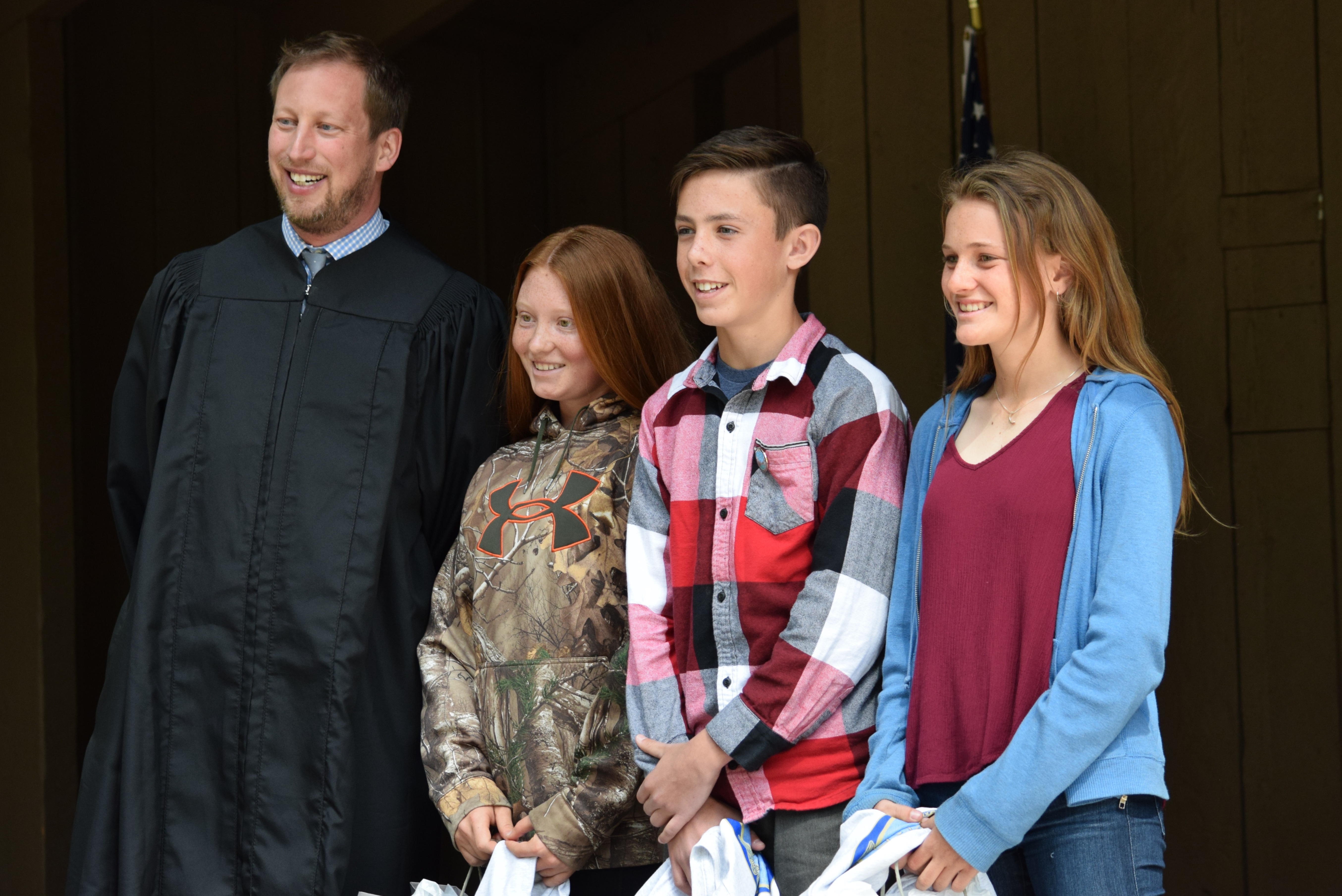YNP #3 2018 Essay Winners and Judge  Peterson