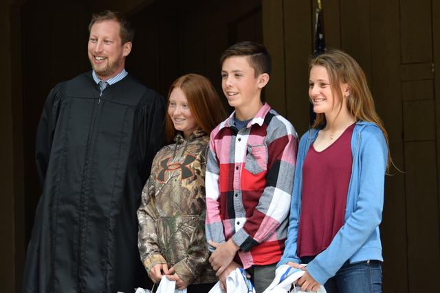 YNP #3 2018 Essay Winners and Judge  Peterson