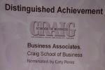 Distinguished Achievement Craig School of Business