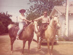 Ken and Karen on Pops horses 1972 or 73