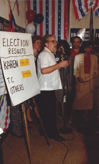 Ken at election party 1989