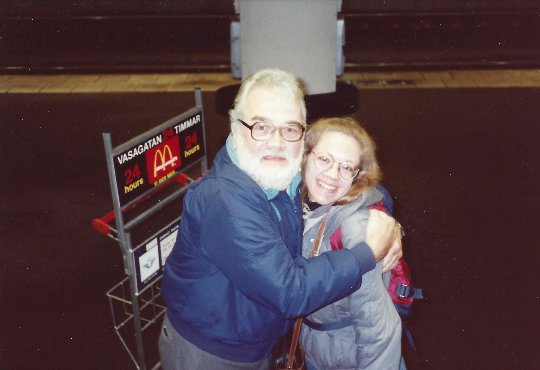 Ken w Diane in Stockholm 1991