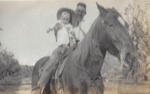 Lowell w Ken on horse 1933 or 34